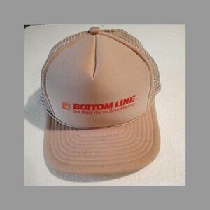 New Truckers Hat BOTTOM LINE-"SEE WHAT YOU BEEN MISSING" Snap Back. Braided.